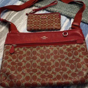 Coach Crossbody And Wristlet Set